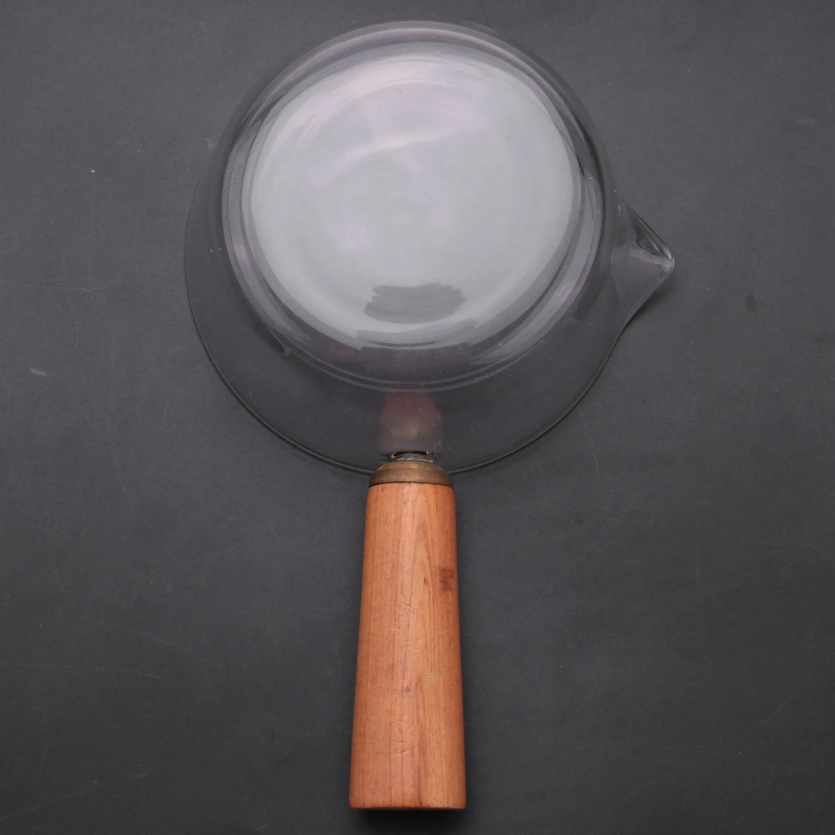 

A85M 3X Glass Milk Pot With Wooden Handle 400Ml Cooking Pot For Salad Noodles Gas Stove Cookware