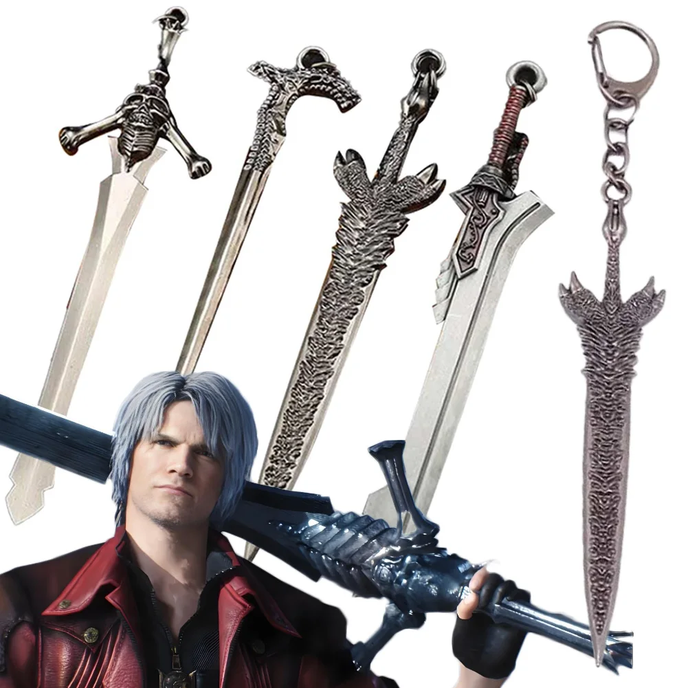 

Fantasia Dante Rebellion Sword Key Pendant Game DMC Cosplay Disfraz Costume Accessories Male Halloween Carnival Party Props Gift