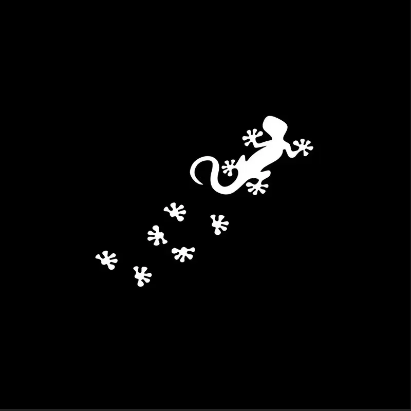 20 * 6cm Small Gecko Paw Print Design, Car Window Bumper Crash Strip, Motorcycle Accessories Decoration, Vinyl Sticker