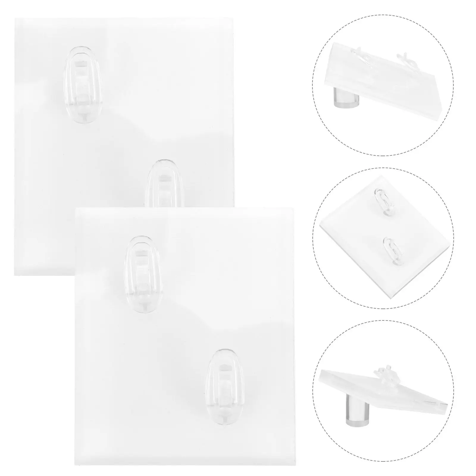 

2Pcs Acrylic Display Stand Ring Holder Jewelry Display Stand for Desktop Store Showcase Retail Shop Ring Organizer