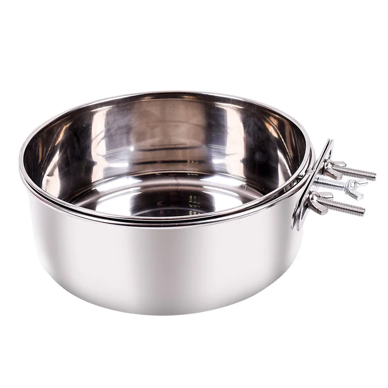 Edelstahl Hundefutter Schüssel, Katze und Hund Hängen Käfig, Haustier Käfig, Fütterung Platte, hund Wasser Schüssel Hängen Edelstahl