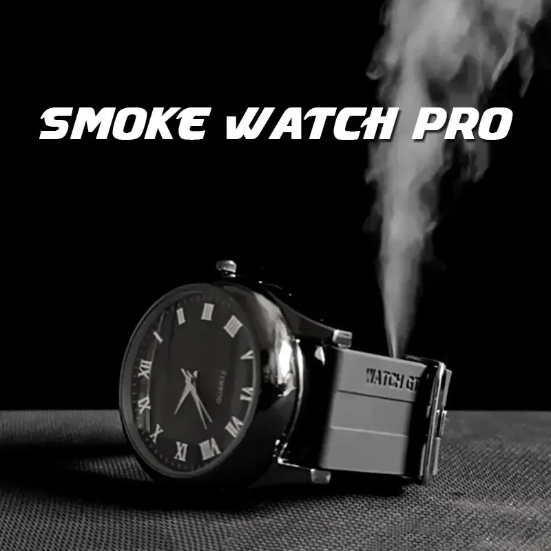 Smoke Watch Pro Magic Tricks Stage Close-up Illusions Gimmicks Two Remote Control Switches Real Watch Making Smoke Production