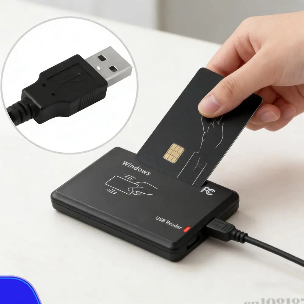 

Contactless IC Card Reader Writer w/ USB Interface Access Control Encrypted Programmer w/ LED Indicator/Buzzer for Windows/MacOS