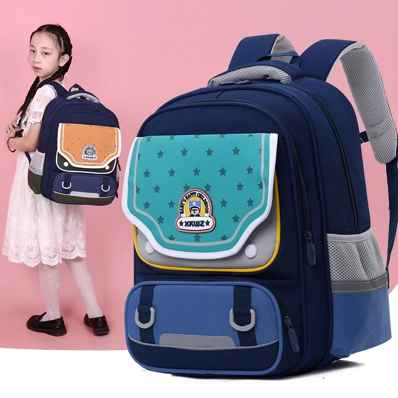 Impermeável leve mochila ortopédica, saco de escola para adolescentes estudantes, novo design saco do dia, presentes para meninos e meninas