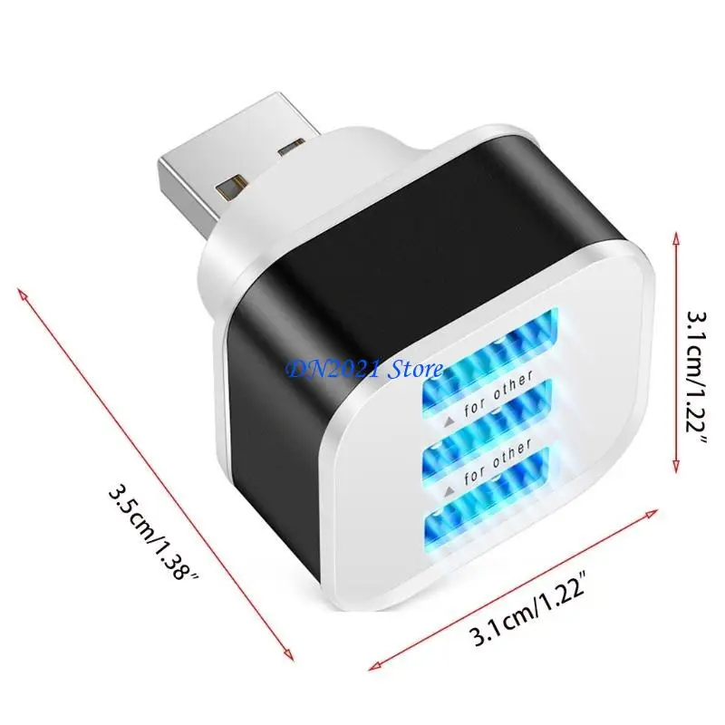 F3KE 3 в 1 Multipt USB2.0 Hub Splitter USB 3 порты Expander Power Dock