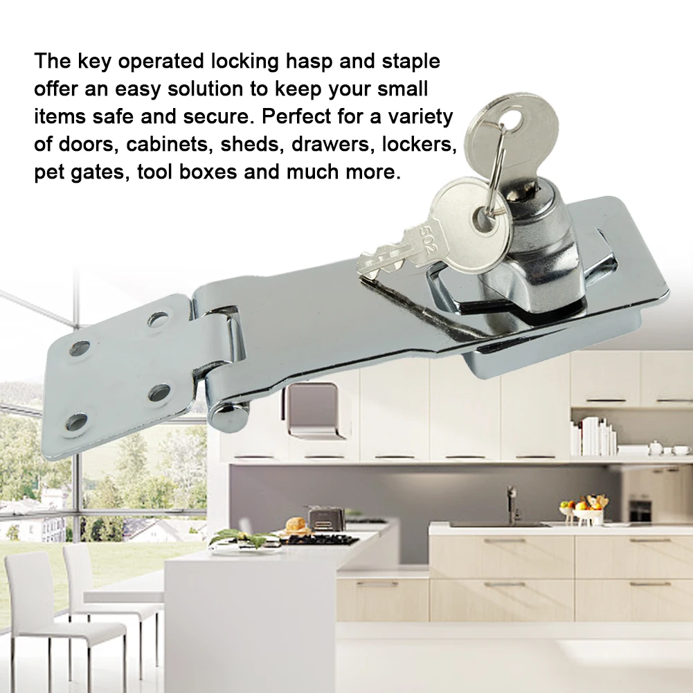 Padlock Locking Hasp Hasp Heavy Duty Locking With Keys Padlock Zinc Alloy 2.5\\\