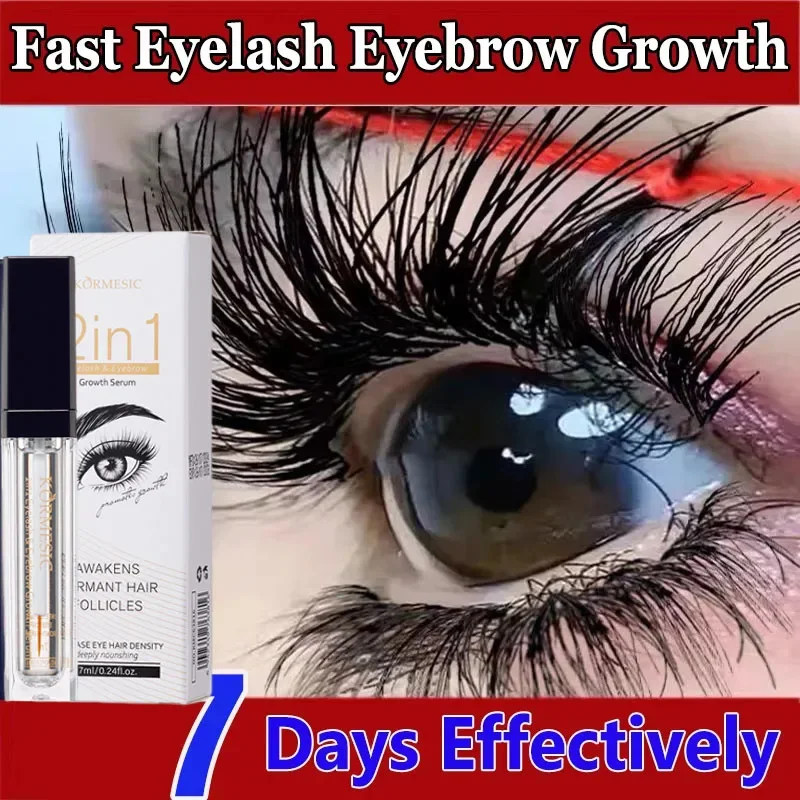 Fast Eyelash Growth Serum 7 Days Lashes Eyebrow Enhancer Product Longer Fuller Thicker Extension Treatment Lash Lift Care Makeup