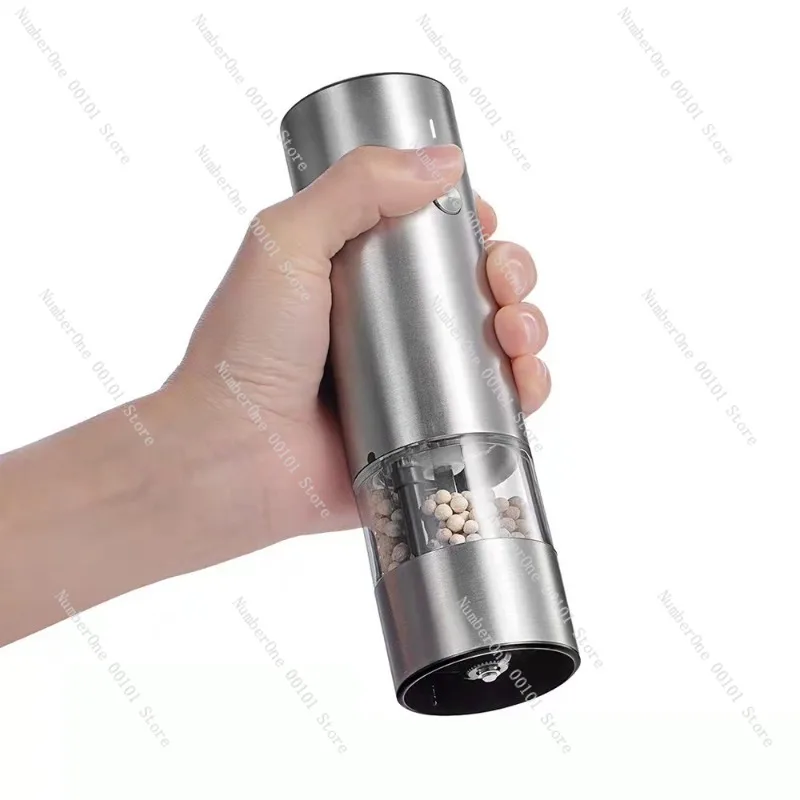 

«Электрическая мельница для перца из нержавеющей стали, многофункциональная кухонная мельница для розовой соли»