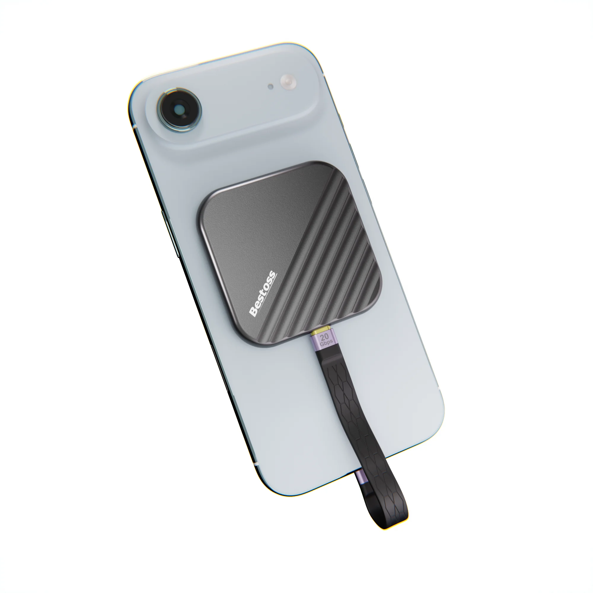 

Bestoss Magnetic 1TB 2TB USB3.2 Gen2 20Gbps Portable SSD for iPhone or MacBook PC Magsafe External Solid State Drive