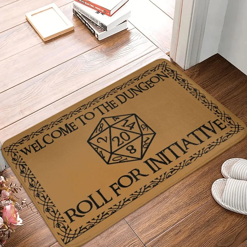 Dnd jogo casa iniciativa porta da frente tapete de entrada ao ar livre cozinha banho capacho sala estar