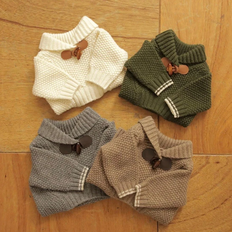 Pet Schnauzer Knit Sweater Autumn and Winter Teddy Pullover Warm Dog Clothes Puppy Solid Color Two-legged Clothes