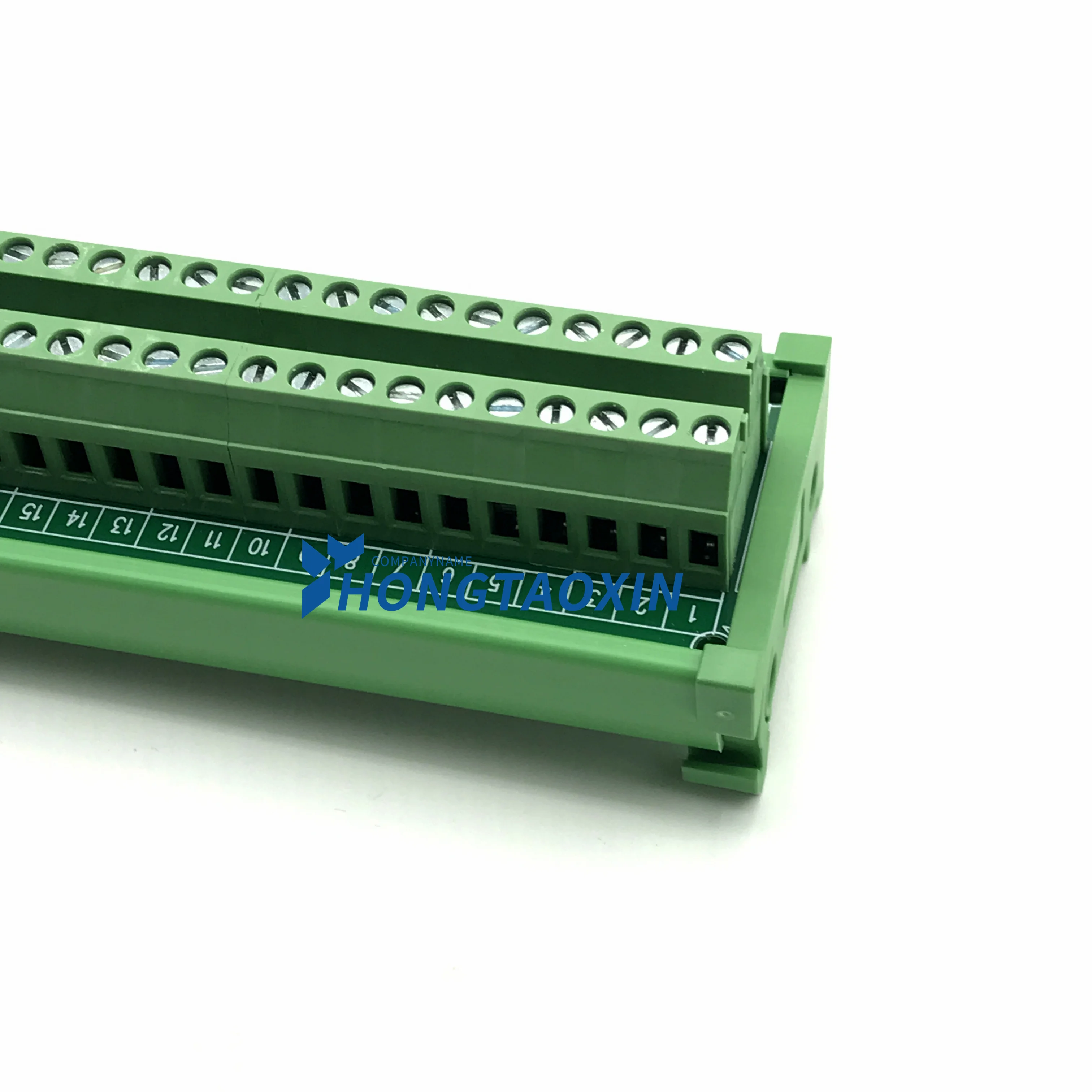 DIN Rail Mount 30 Position 24A/400V Screw Terminal Block Distribution Module 30PIN TO 30PIN Terminal