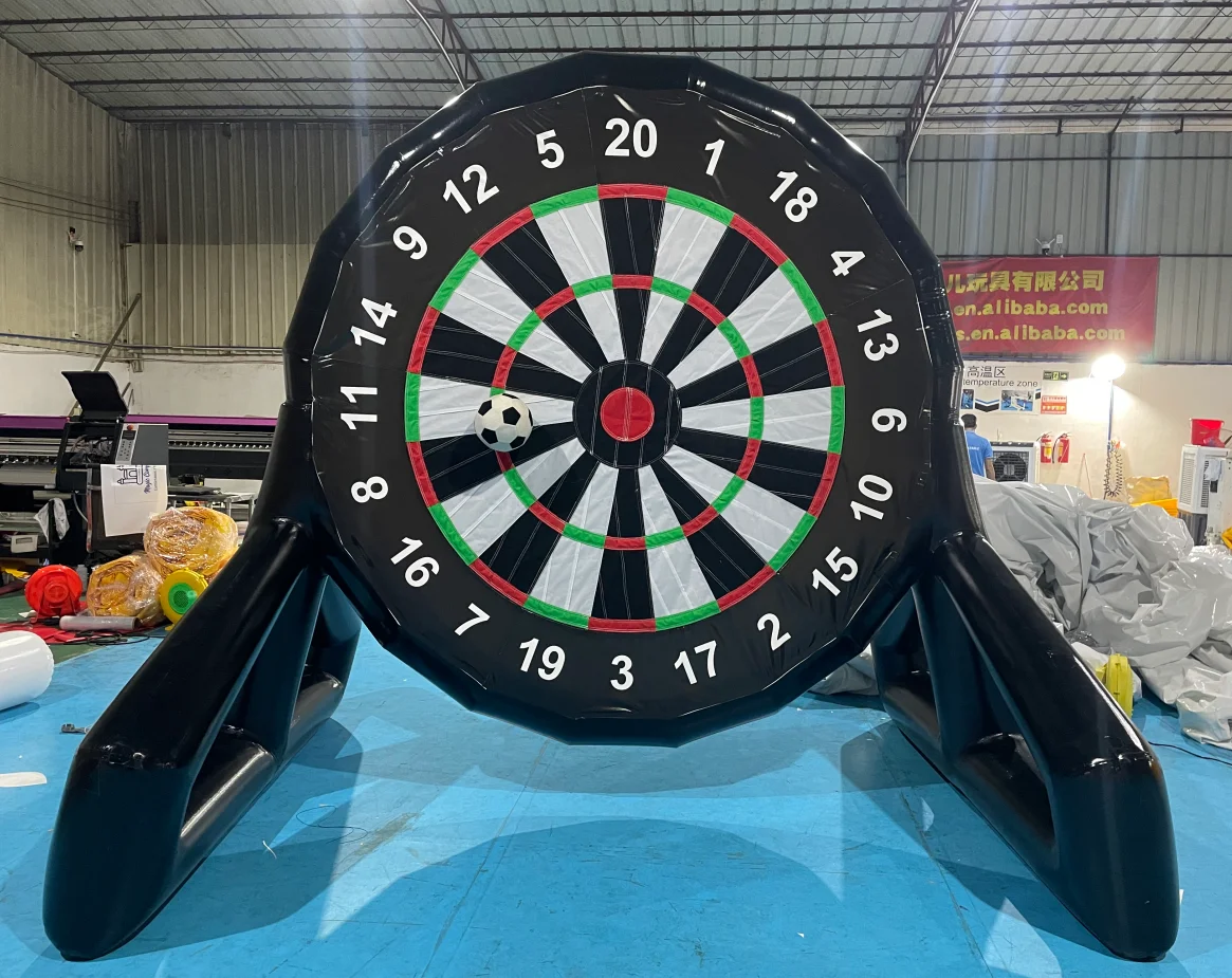 Promotion Inflatable Football Target Game Soccer Dart Boards Shooting Goal PVC Material Easy Setup Outdoor Party Games for Sale