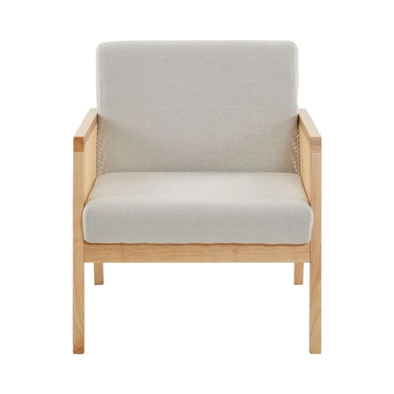 

Solid wood single sofa chair, modern simple chair, high-end comfort, living room leisure chair