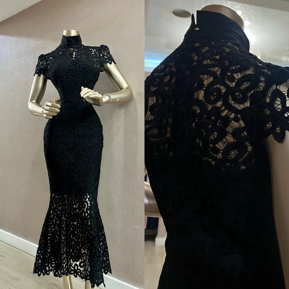 تخصيص حورية البحر ذوي الياقات العالية فستان سهرة رسمي أنيق حديث عالي الجودة فساتين المشاهير موضة فستان حفلة موسيقية دقيق