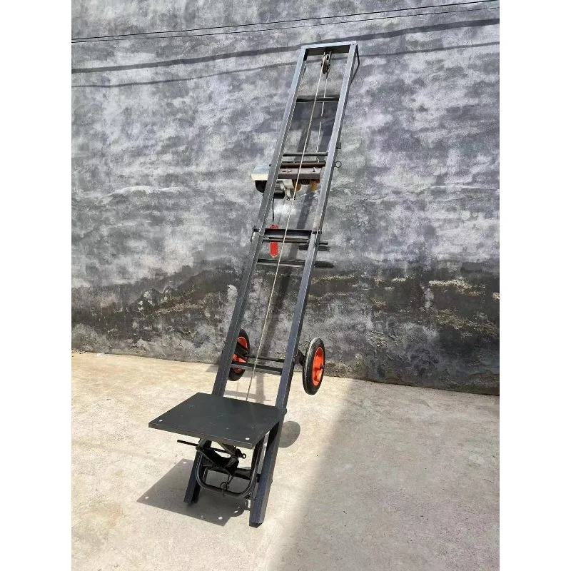 

Folding fish hoist platform for brick loading at construction sites, electric mobile loader, vehicle-mounted fish hoist