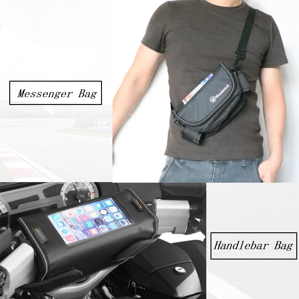 FOR BMW K1600 K1600B K1600GT K1600GTL Motorcycle Bag Handlebar Bag Black Waterproof Mobile Phone Navigation K 1600 GT