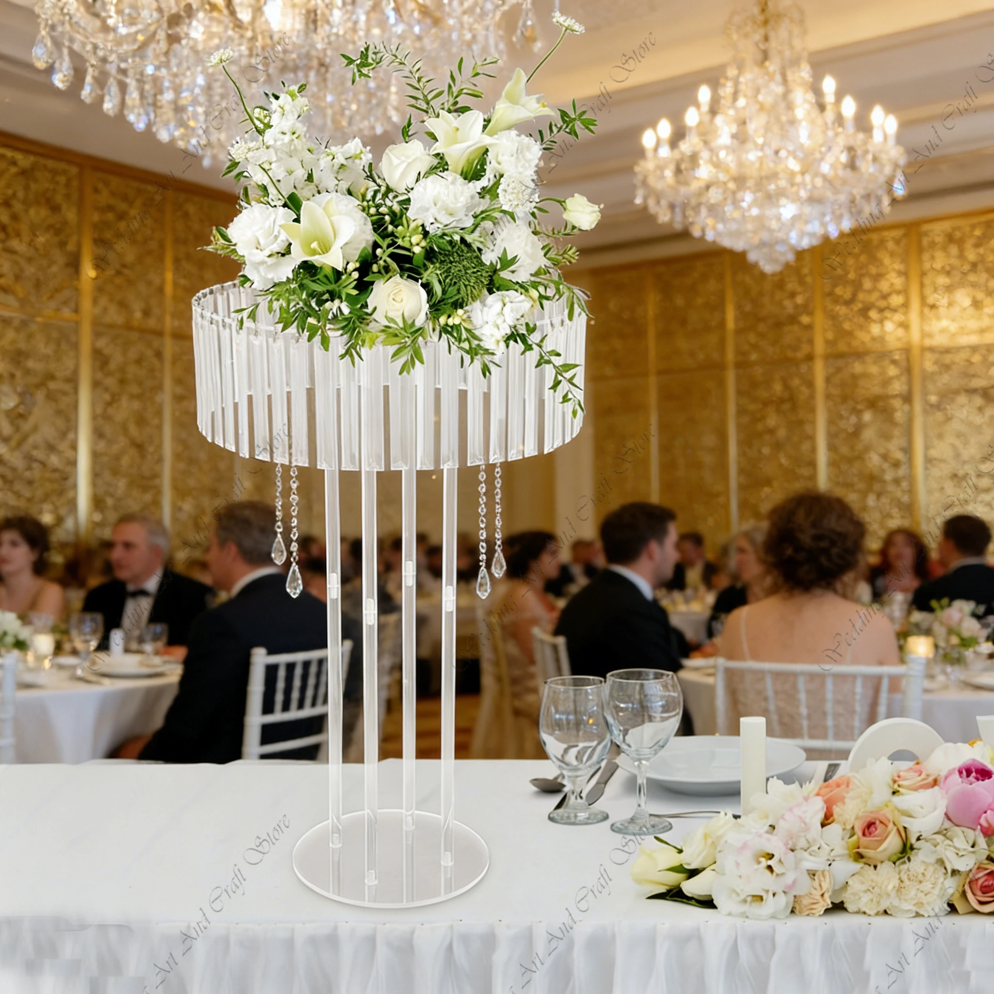 

10 шт. F30, 80-120 см, акриловые подставки для цветов для свадебного оформления стола, стойки для декора свадебного прохода, фон для мероприятий и вечеринок ivy710