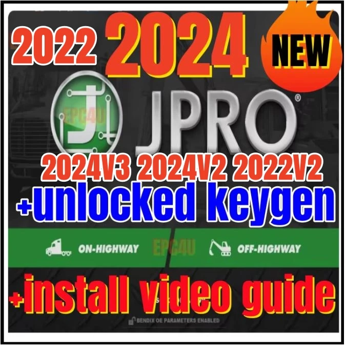 2024 JPRO Commercial Fleet Diagnostics 2022 v2 / 2024 v1 /2024  v2 +unlocked keygen+ free help install + install video