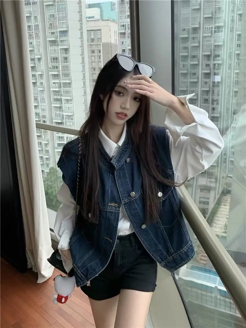 

Жилеты Жилеты Тонкие женские для женщин Зима-Осень с клапанами Туристические с несколькими карманами На открытом воздухе Лоскутные края Techwear Утилита Модные