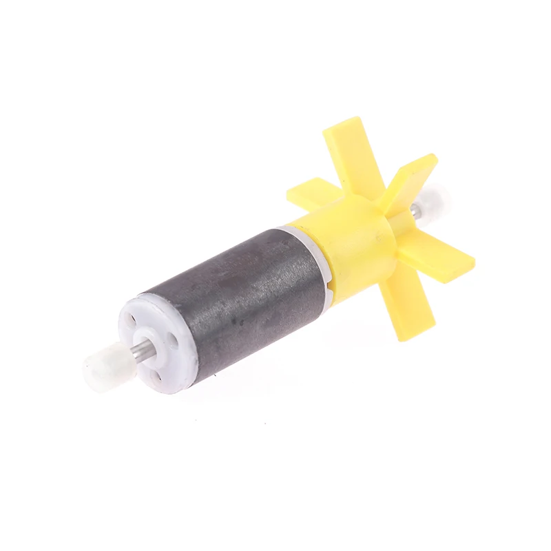 Aquarium Water Pump Yellow Replacement Filter Impeller Rotor Includes Shaft Bearing Pump RotorMicro Aquarium Pump Accessories