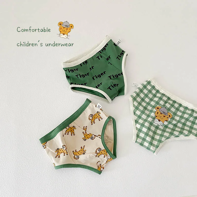 3Pcs Pack boy underwear cartoon animal kid children underwear