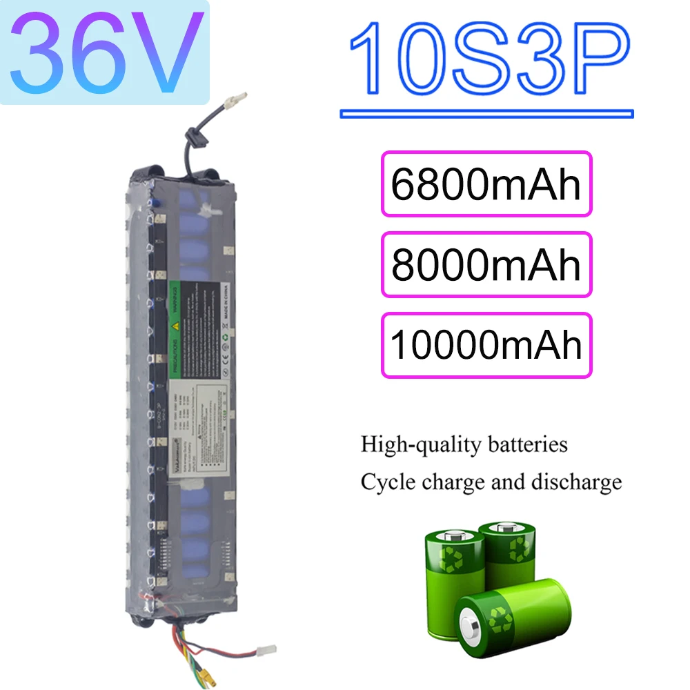 10S3P 36V 6800mAh/8000mAh/10000mAh dedykowany akumulator litowy do Xiaomi M365 hulajnoga Pro scooter 36V akumulator Ingebouwde 20A Bms CE