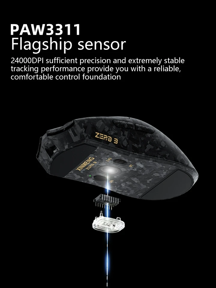 mallmi XINMENG ZERO 3 Gaming Mouse 8K Polling PAW3395