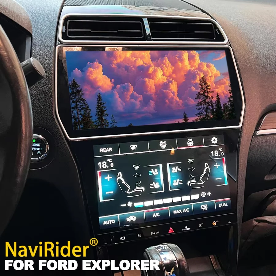 

NEW Android Auto For Ford Explorer 2011-2019 Car Radio Multimedia Video Player GPS Navigation CarPlay Screen AC Screen Head Unit