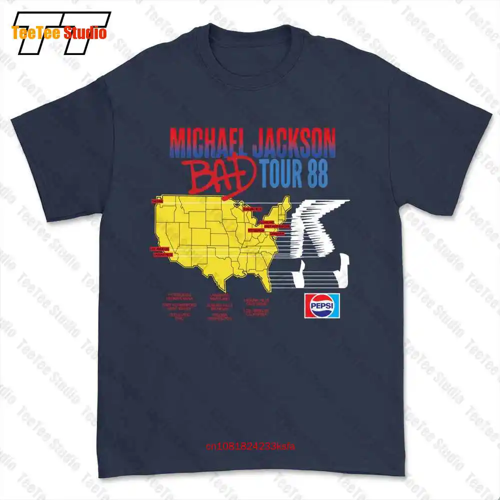 Michael Jackson Bad Tour 1988. T-shirt Tee 4P00