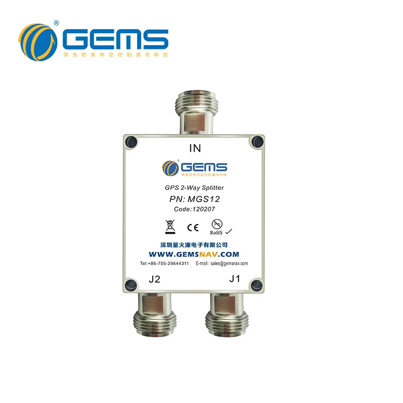 

2 Way GPS and GNSS Active Antenna Splitter MGS12 | MGS12i