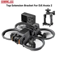 STARTRC Extension Mount Holder Bracket for DJI Avata 2, Top Universal Adapter for GoPro 12 11/Insta360 X4 X3 with LED Fill Light