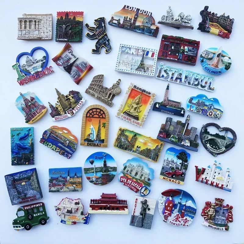 

Fridge Magnets World Tourist Souvenir Tallinn Estonia Riga Latvia Helsinki Finland Stockholm Dublin Dubai Romania Tokyo Japan