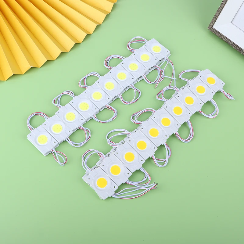 20Pcs Led Module 12V COB Mini Led Light Waterproof Advertisement Led Panel Digital Sign Warm White Red Green Blue Backlight