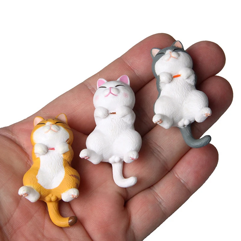 Cartoon Cute Animal Sleeping Cat Resin Kitten Figurines Model Home Decor Garden Decoration Dolls for Kids Home Desktop Ornament