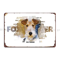 Fox Terrier Metal Sign Cinema Classic Mural Designs Printing Tin Sign Poster