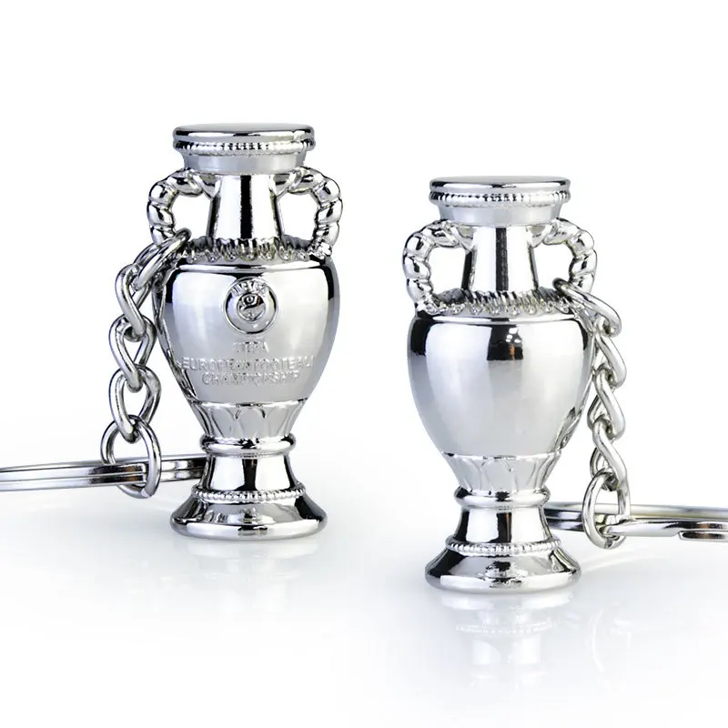 10 Pieces Football Cup Keychain Customized Pendant Fan Football Event Souvenir Car Keychain for Men