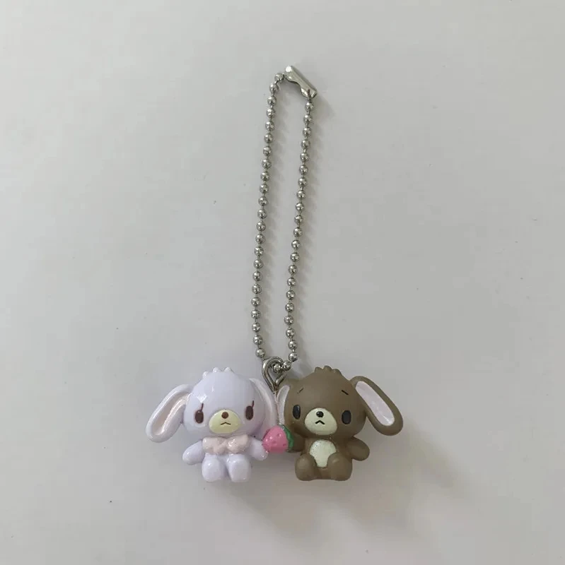 Rare Sugarbunnies Keychain Mascot Cute Kawaii Anime Bunny Keychains Key Chain Keyring Small Gifts Girls Toys