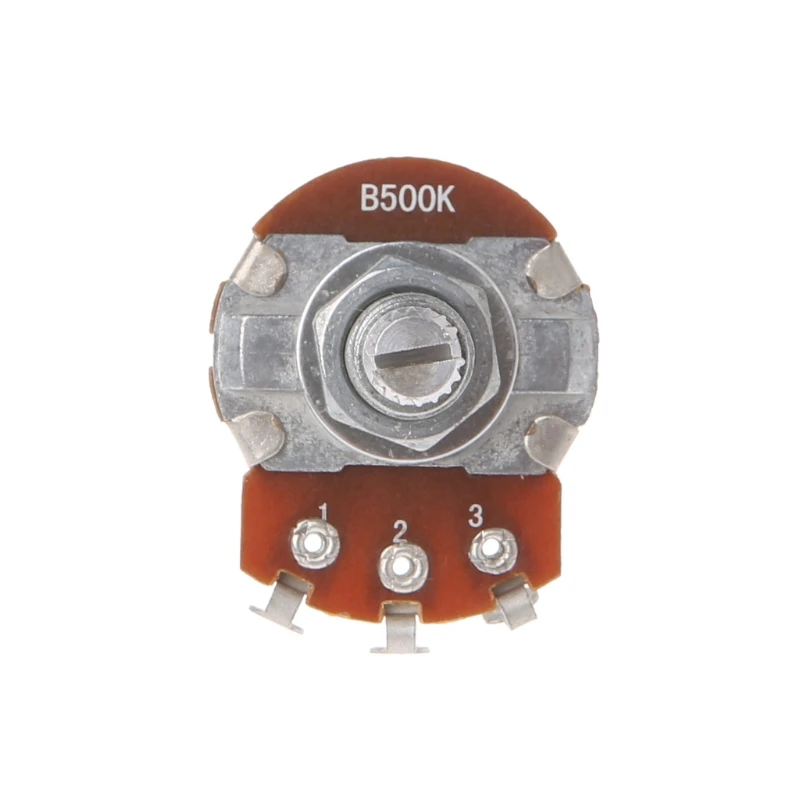 B500K ポテンショメータ スプライン ポット エレキギター ベース エフェクター アンプ トーン ボリューム パーツ