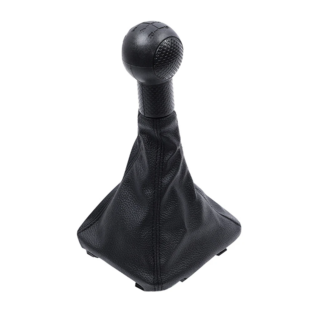 Black Leather Car 5 Speed Gear Shift Shifter Knob Lever Gaiter Boot Cover Fit For Chevy Sail 2009 2010 2011 2012 2013 2014 2015