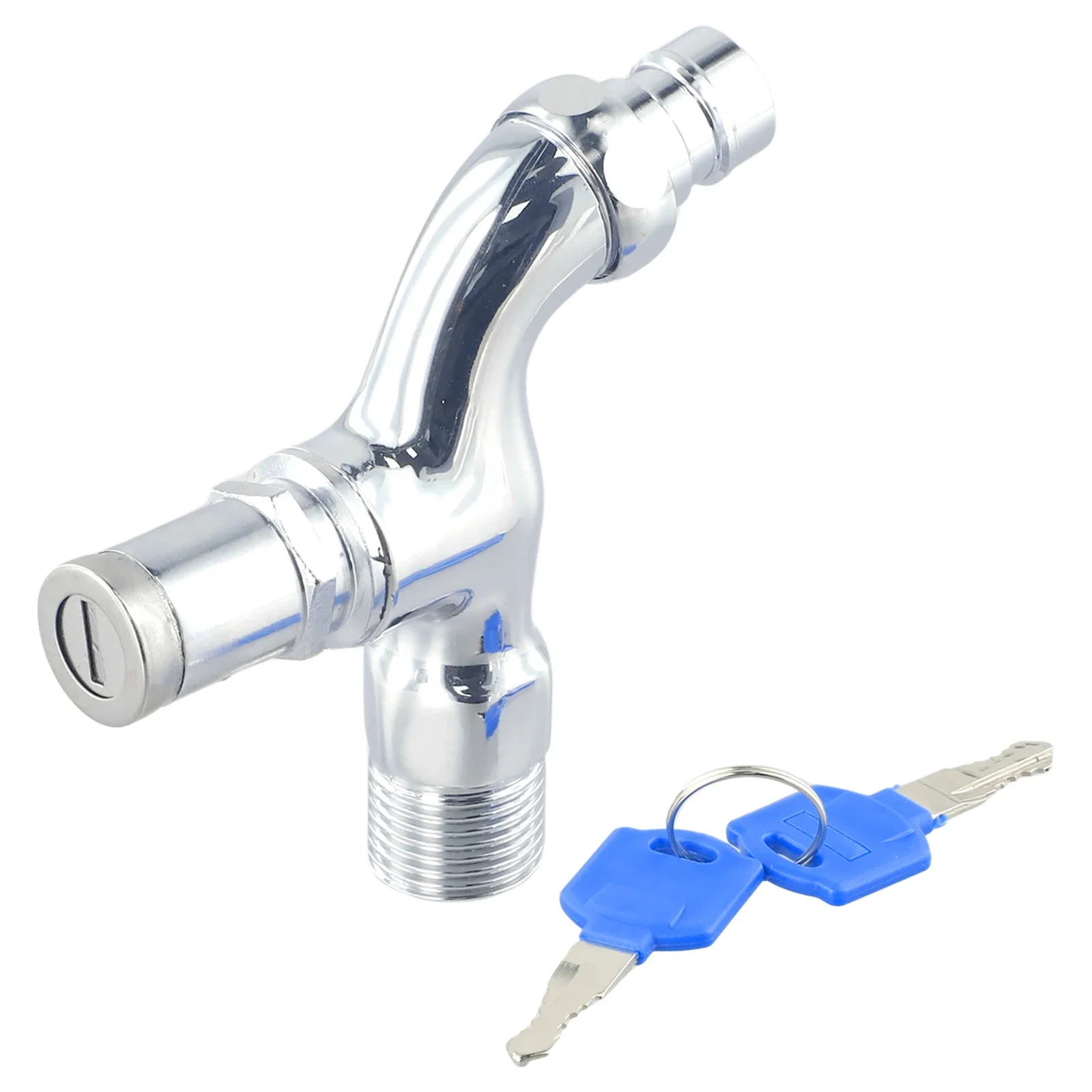 

Смеситель из металлического сплава серебристого цвета с замком для домашней швабры, раковины для общественных мест, бытовой смеситель 1/2 дюйма, внутренняя резьба