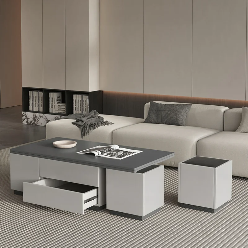 Multi Function Coffee Table Storage Extendable Floor Modern Coffee Table Small Nordic Mesas De Centro Para Sala Home Furniture