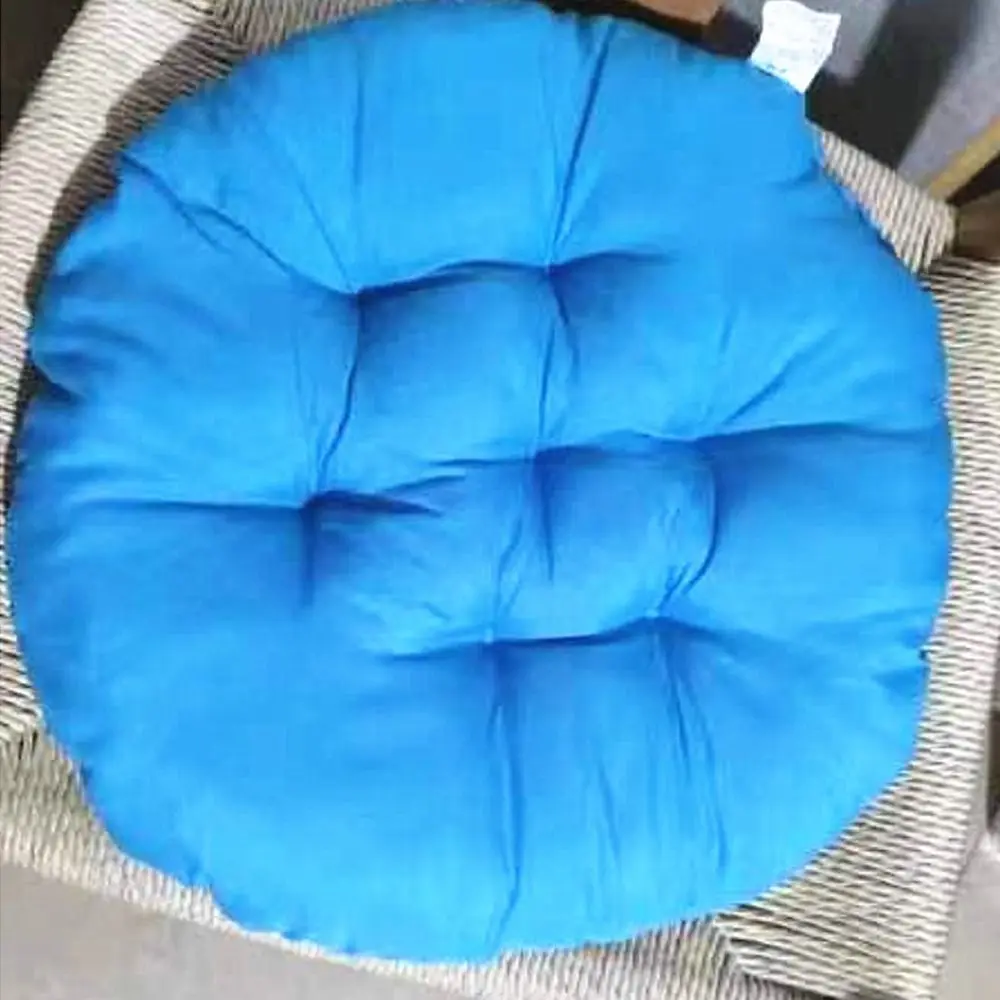 Durable Nap Pillow Round Pad Thicken Solid Color Seat Cushion Non-slip Chair Cushion Dining