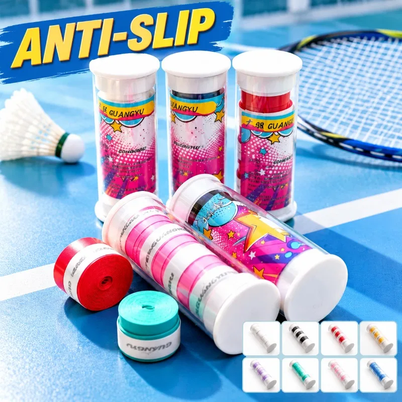 Sticky Flat Grip Tape for Badminton Racquet Professional Tennis Handle Wrap Anti-slip Wear-resistant Band Shock-absorbing