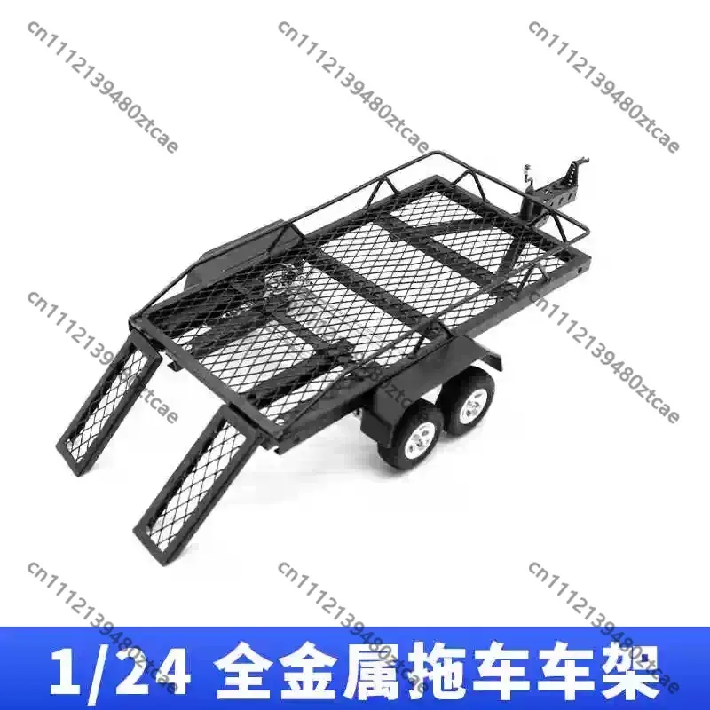 Simulation Metal Trailer Chassis Upgrade Spare‑Part For RC Tractor‑Truck Hobby Model