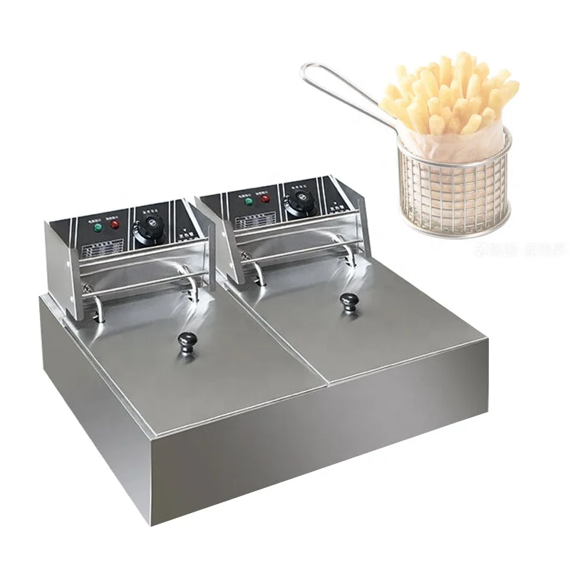 About Electric Fryer Deep Frying Pan French Fries Machine Fried Chicken Stove Fried Machine Deep Frying Pan 110V 220V&