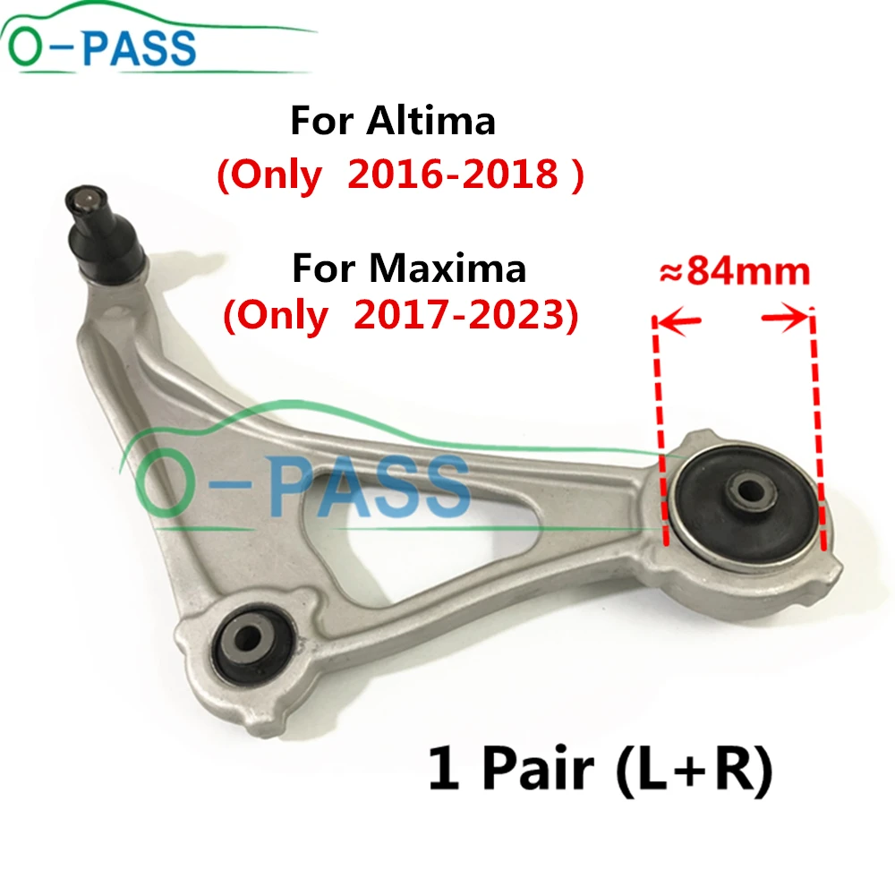 Braço de controle inferior dianteiro para Nissan Teana III, J33, Altima 2016-2018, Maxima 2017-2023, 54500-3TS0A, 54501-3TS0A