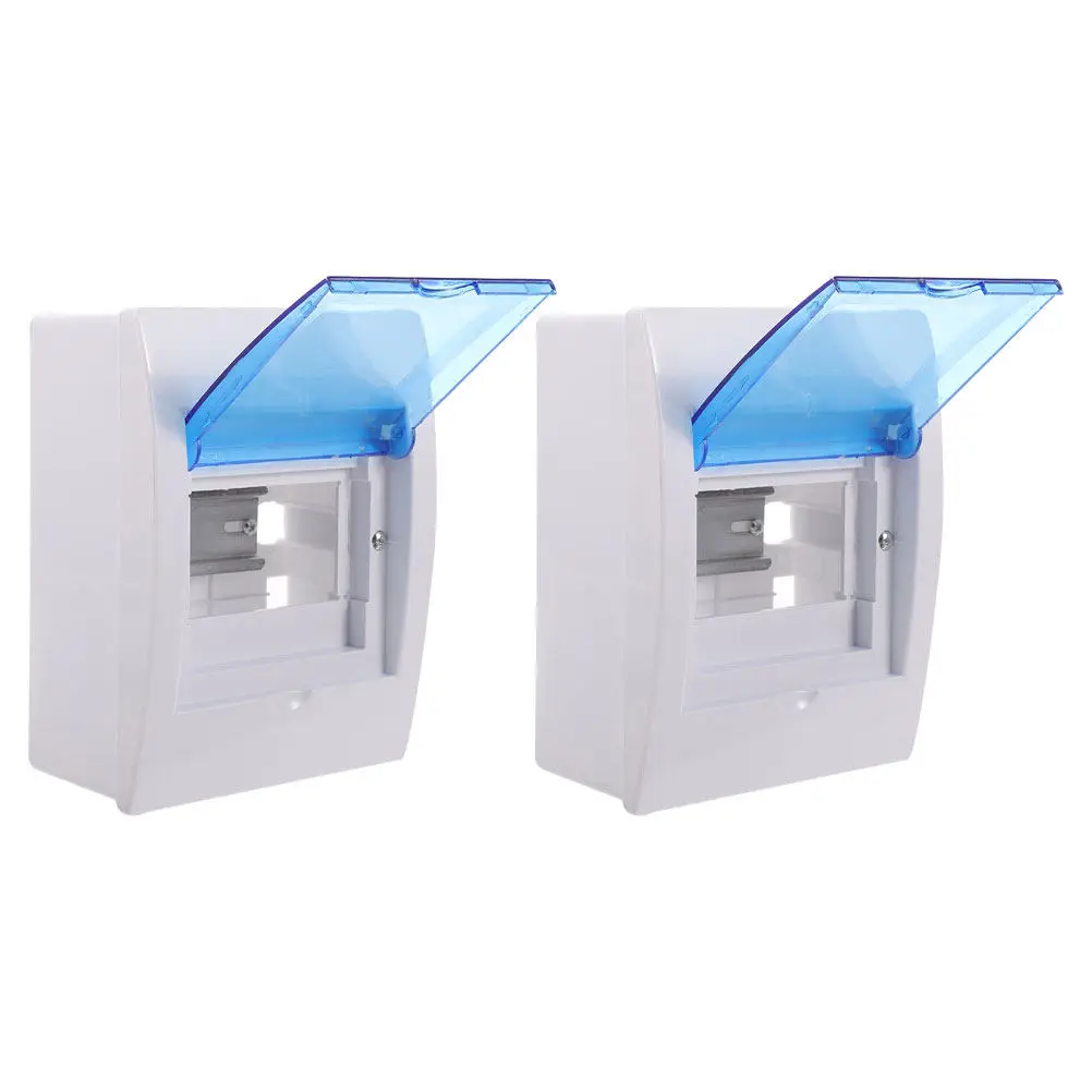 

2pcs Waterproof Distribution Box Outdoor Electrical Junction Box Ip65 Weatherproof Pc Circuit Breaker For Home Kitchen Bathroom