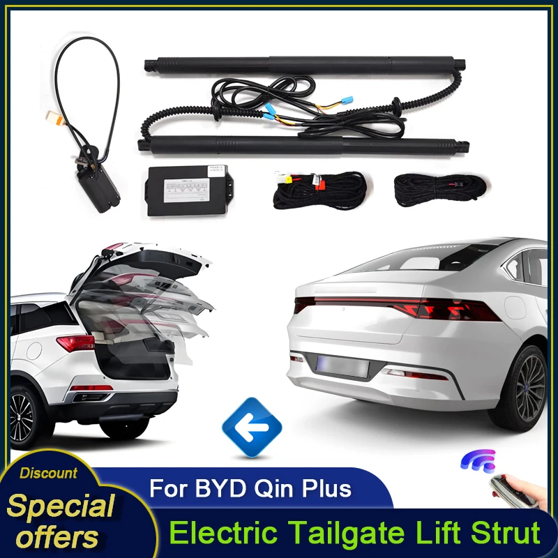 

For BYD Qin Plus 2021~2024 Car Electric Tailgate Tail Gate Strut Vehicle Power Rear Door Lift System Kit for Trunk