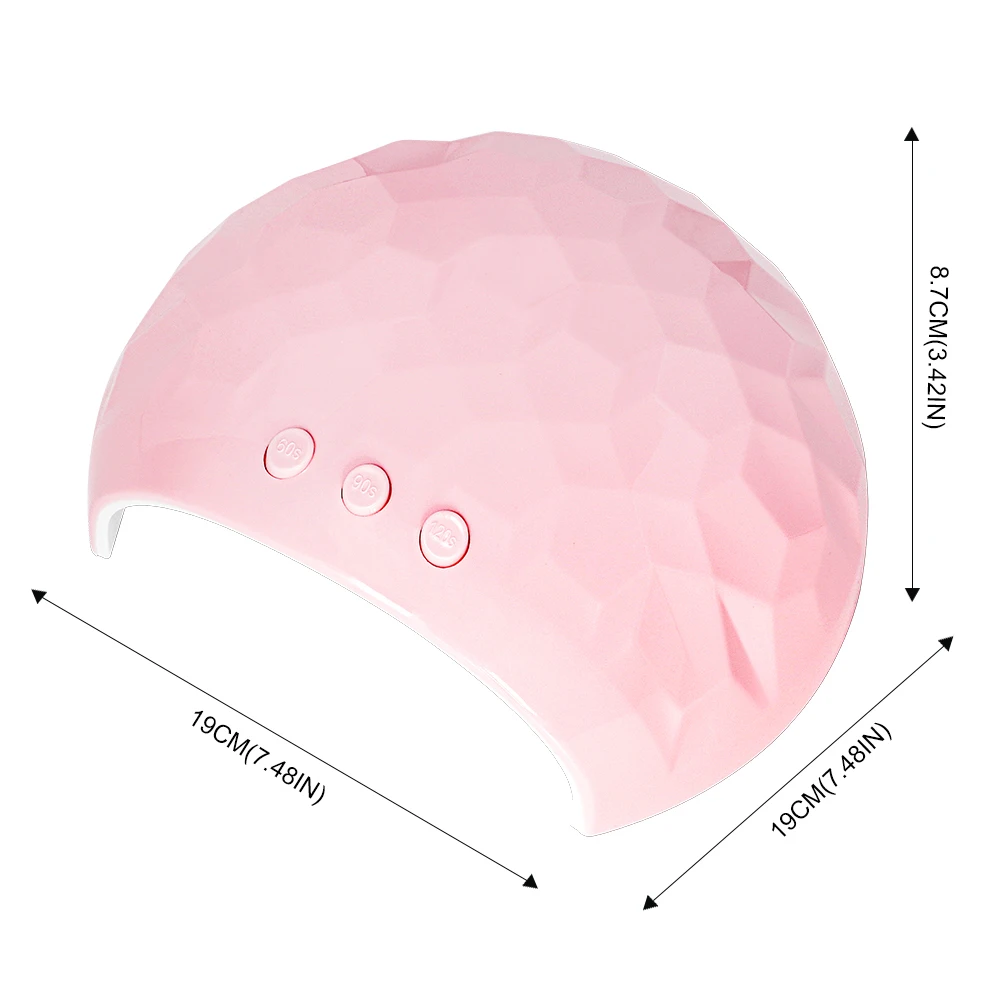 UV LED Nail Lamp - Fast Curing Gel Polish Acrylic Nail Dryer, UV Nail Light 3 Timer Settings and Automatic Sensor for Home Salon